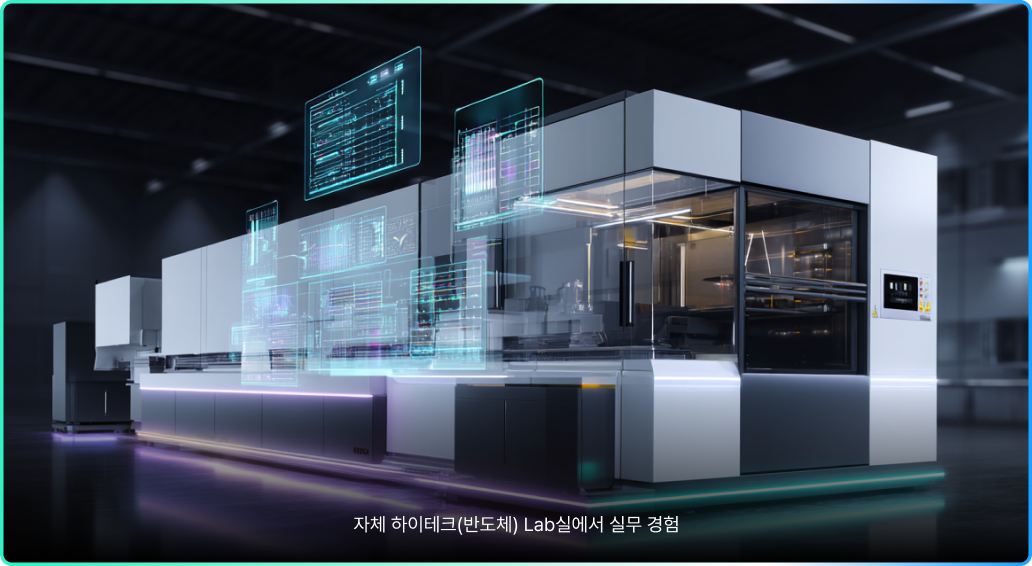 자체 하이테크(반도체) Lab실에서 실무 경험
