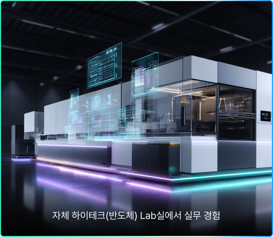자체 하이테크(반도체) Lab실에서 실무 경험